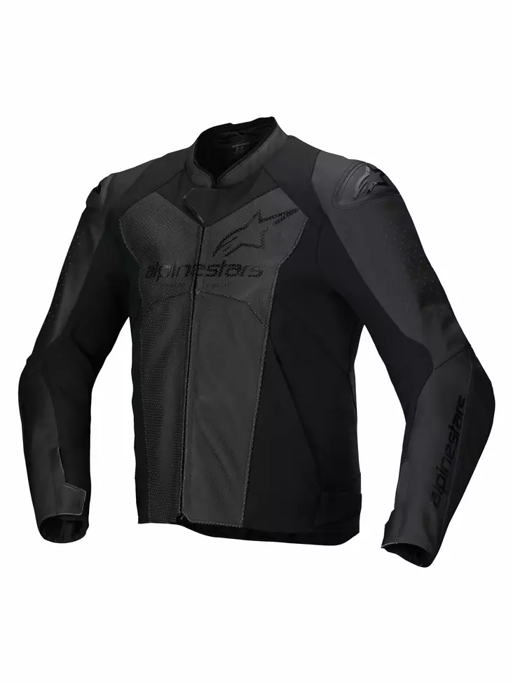 Alpinestars Nahkatakki Faster v3 Airflow Musta/Musta - Moottoripyörä nahkatakit - D496895 - 1