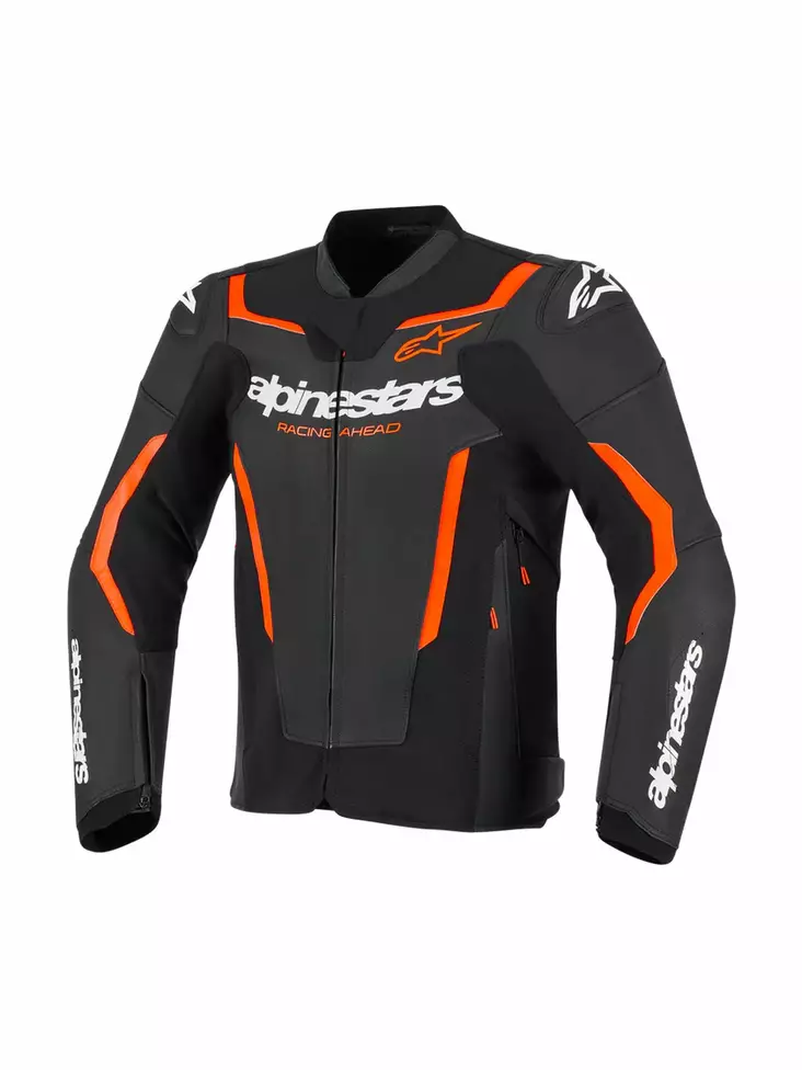 Alpinestars Nahkatakki GP Force v2 Musta/Fluo Punainen - Moottoripyörä nahkatakit - D520435 - 1