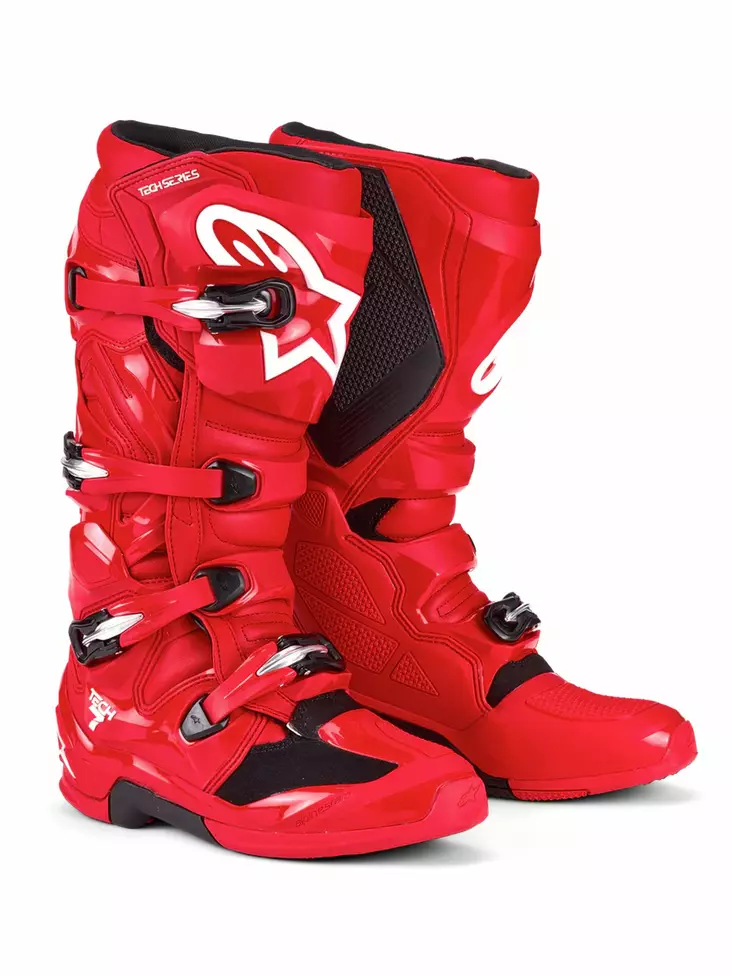 Alpinestars Saapas Tech 7 Punainen - Crossi ajosaappaat - D495405 - 1
