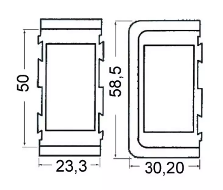 Central plastic receptacle - Veneen katkaisijat - D199295 - 1