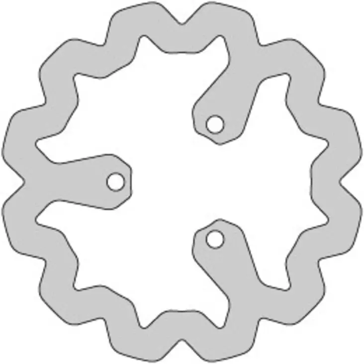 Delta-Braking Jarrulevy, Taka, Ulko Ø 220mm, Aprilia / Derbi / Gilera - Mopon ja skootterin jarrulevyt - D479855 - 1