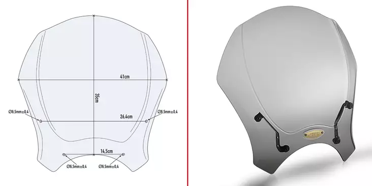 GIVI KIT AIRSTAR BENELLI LEONCINO - Moottoripyörän katteet ja tuulenohjaimet - D332115 - 1