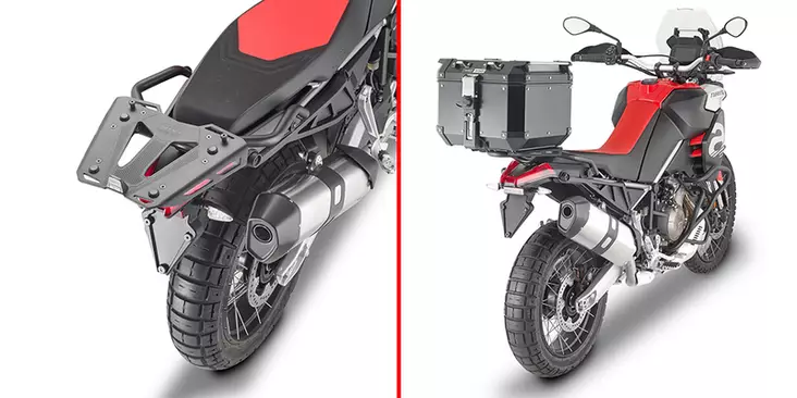 Givi peräteline Aprilia Tuareg 660 (21) - Kiinnityssarjat ja tavaratelineet - D451355 - 1