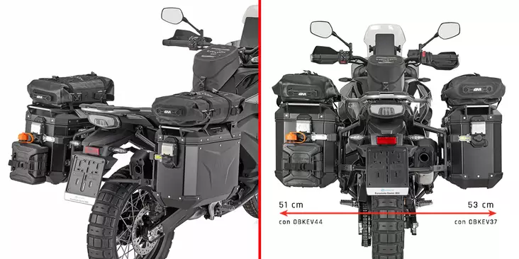 Givi Tub. Pannier Hol. CF MOTO 800MT-X (2025) - Kiinnityssarjat ja tavaratelineet - D530195 - 1