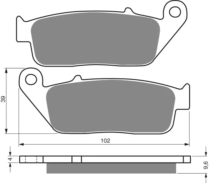 GOLDFREN Jarrupalat 014 Ceramic carbon AD - Moottoripyörän jarrupalat - D227855 - 1