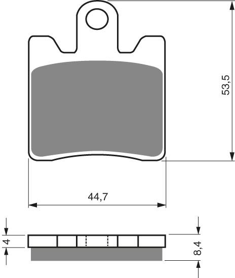 GOLDFREN Jarrupalat 147 Ceramic Carbon S3 - Moottoripyörän jarrupalat - D227965 - 1