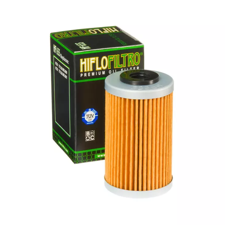 HiFlo öljynsuodatin HF655 - Moottoripyörän öljynsuodattimet - D64125 - 1