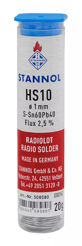 Juotostina 1,0 mm/20g hs10 - vain ammatt - Juotostinat ja juotostarvikkeet - LX12225 - 1