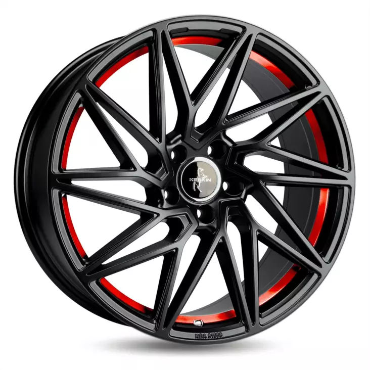 Keskin-Tuning KT20 Matt Black Red Inside alumiinivanne 8.5x19 - 19-tuumaiset alumiinivanteet - 499-90625 - 1