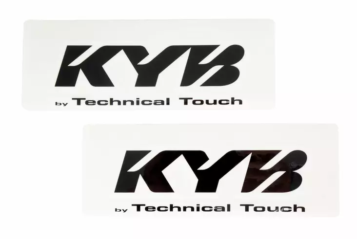 KYB Sticker Front Fork (Pair) KYB by TT black - Moottoripyörän etuiskunvaimentimien osat - D524525 - 1