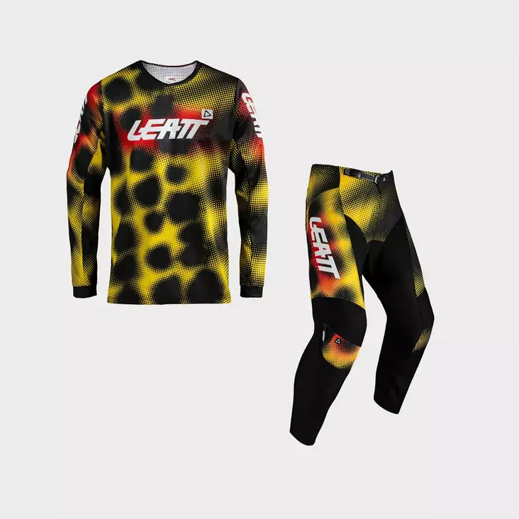 Leatt Ride Kit 3.5 Jr Leopard Keltainen - Crossivarusteet lapsille - D554965 - 1