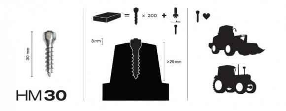 MaxiGrip Nastasarja 150pack.30mm Sis. työkalu - Mönkijän lumiketjut - D64065 - 1