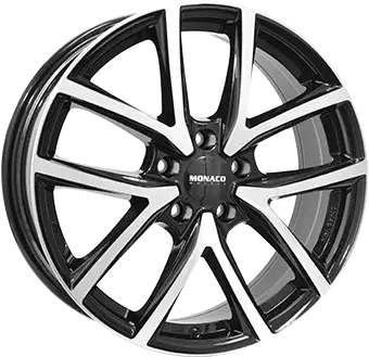 Monaco Wheels 2 CL2 Gloss Black / Polished alumiinivanne 7.0x17 - 17-tuumaiset alumiinivanteet - 499-163395 - 1