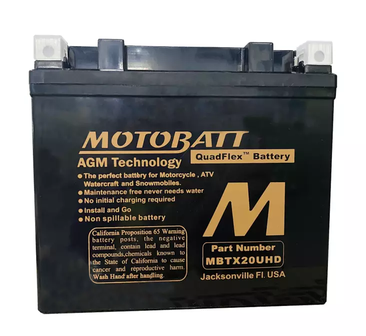 Motobatt akku, MBTX20UHD Black - Akut - D156175 - 1