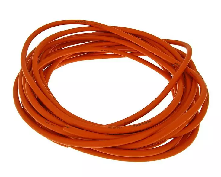 Naraku Sytytysjohto Ø7,5mm / 10m, Oranssi - Mopon sytytysjohdot ja johtosarjat - D153045 - 1