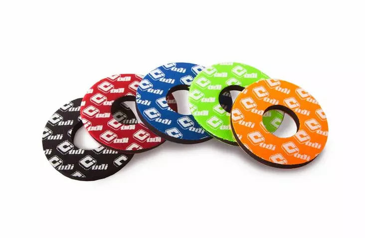 ODI Logo Grip Donuts Green - Moottoripyörän kahvakumit - D510255 - 1