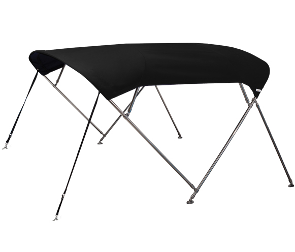 OS CRUISER BIMINI STAINLESS STEEL 4 BOW 2.1M-2.4M BLACK - Veneen biminit - D240885 - 1