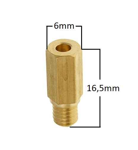 Pääsuutin, # 182 , Kuuskantti, Yhteensopiva: Keihin - Mopon suuttimet ja suutinsarjat - D1605 - 1