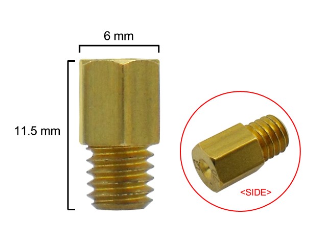 Pääsuutin, # 230 , Kuuskantti, Yhteensopiva: Mikuni - Mopon suuttimet ja suutinsarjat - D1555 - 1