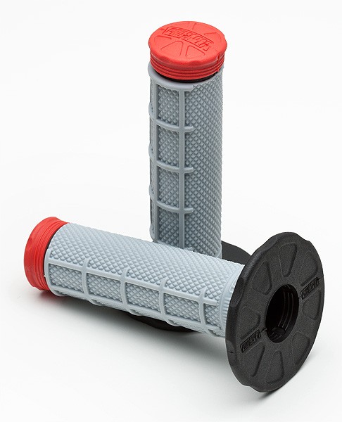 Protaper Tupet Tri-Density ½ Waffle Punainen/Harmaa - Moottoripyörän kahvakumit - D148625 - 1