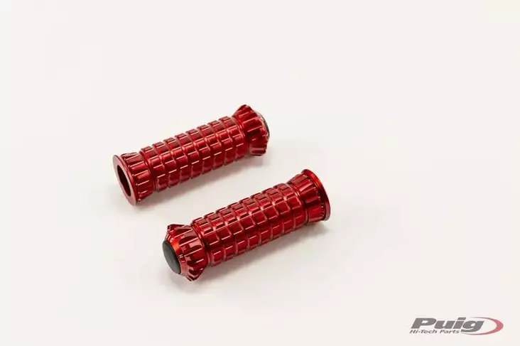 Puig Footpegs R-Fighter Piloto Rig/Left C/Red - Moottoripyörän jalkatapit - D302105 - 1