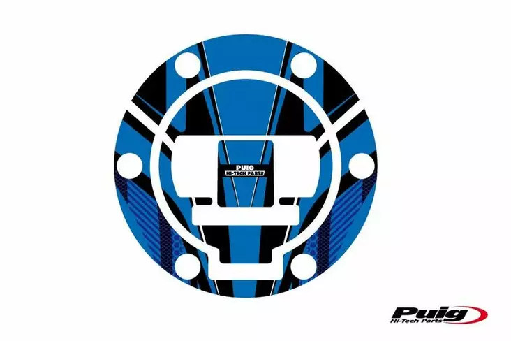 Puig Fuel Cap Cover Mod. Radical Bmw C/Blue - Mallikohatiset tarrasarjat - D300035 - 1