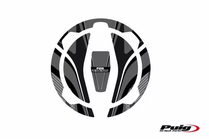 Puig Fuel Cap Cover Mod. Radikal Kawasaki C/Grey - Mallikohatiset tarrasarjat - D302415 - 1