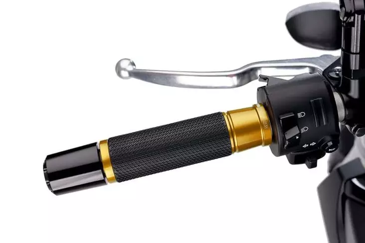Puig Grips By Pair Hi-Tech Ascent 123Mm C/Gold - Moottoripyörän kahvakumit - D358965 - 1