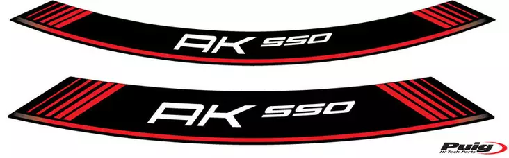 Puig Kit 8 Rim Strips Kymco Ak550 C/Red - Moottoripyörän vanneteipit - D302855 - 1