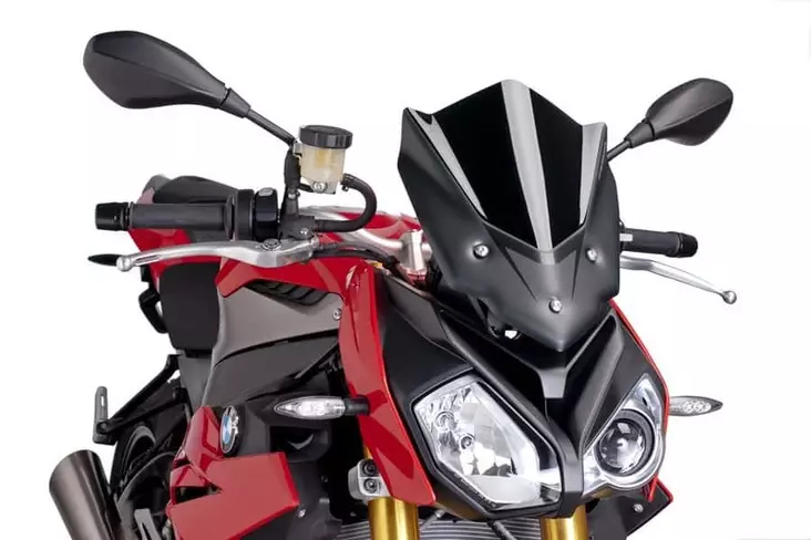 Puig Racing Screen Bmw S1000R 14'-18' C/Black - Moottoripyörän katteet ja tuulenohjaimet - D300525 - 1