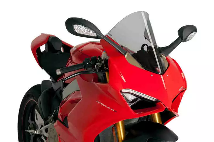 Puig Racing Screen Ducati Panigale V4/V4 S/V4 18' Espec - Moottoripyörän katteet ja tuulenohjaimet - D302935 - 1