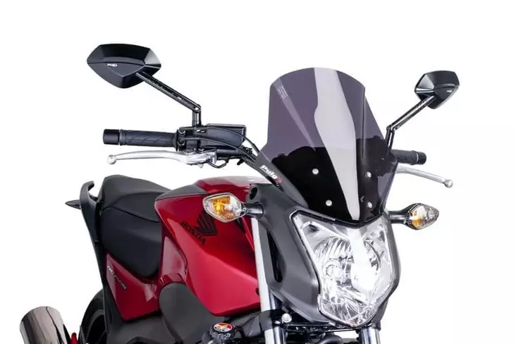 Puig Racing Screen Honda Nc750S 14-18' C/Dark Smoke - Moottoripyörän katteet ja tuulenohjaimet - D299145 - 1