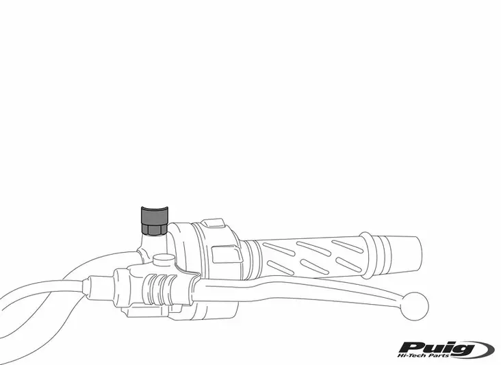 Puig Support Right/Left Yamaha Mt-03 20' - Moottoripyörän peilin kiinnikkeet - D390715 - 1