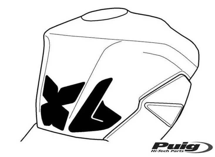 Puig Tank Pad + Side Part Suzuki Gsr750 11-17'C/Carbo - Moottoripyörän tankinsuojat - D301475 - 1