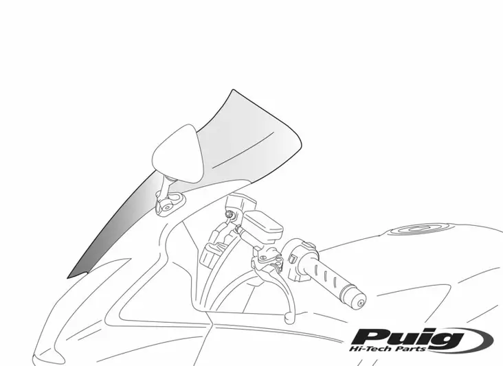 Puig Touring Screen Yamaha Fjr1300 01-05' C/Clear - Moottoripyörän katteet ja tuulenohjaimet - D296775 - 1