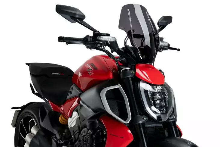 Puig Winds. New Generation Regula. Ducati Diavel V4 - Moottoripyörän katteet ja tuulenohjaimet - D511045 - 1