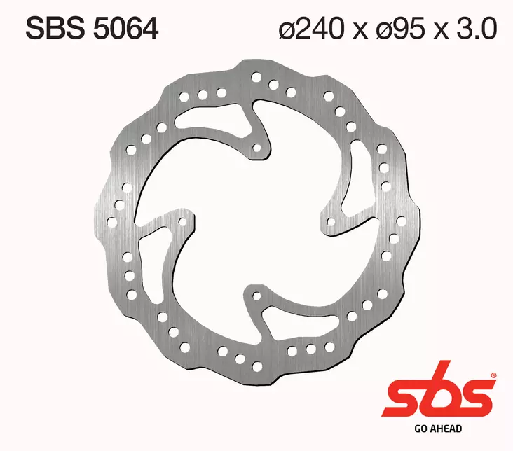 Sbs Jarrulevy Standard - Moottoripyörän jarrulevyt - D241695 - 1