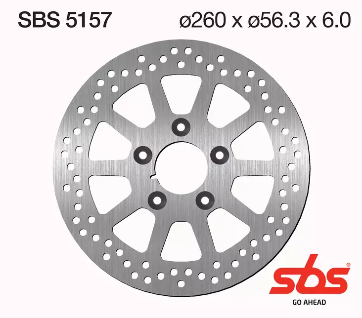 Sbs Jarrulevy Standard - Moottoripyörän jarrulevyt - D241775 - 1