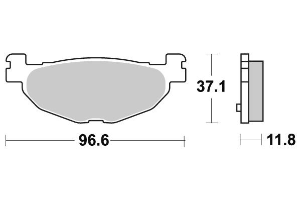 Sbs Jarrupalat Carbon Tech - Moottoripyörän jarrupalat - D220595 - 1