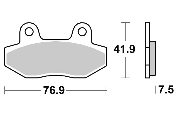 Sbs Jarrupalat Carbon Tech - Moottoripyörän jarrupalat - D220615 - 1