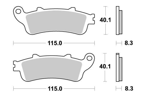 Sbs Jarrupalat Ceramic - Moottoripyörän jarrupalat - D220905 - 1