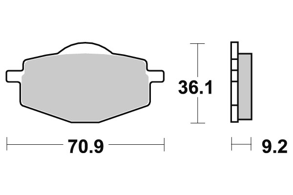 Sbs Jarrupalat Ceramic - Moottoripyörän jarrupalat - D2555 - 1