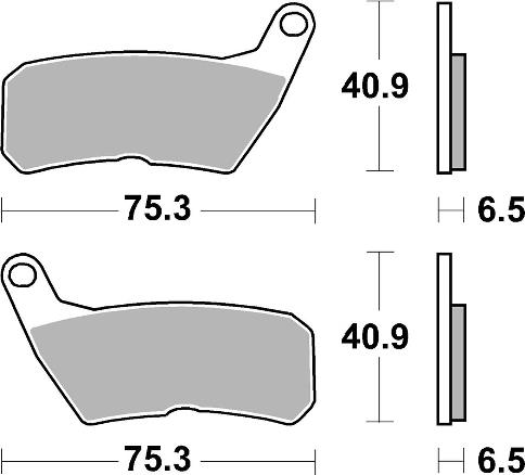 Sbs Jarrupalat Ceramic - Moottoripyörän jarrupalat - D357585 - 1