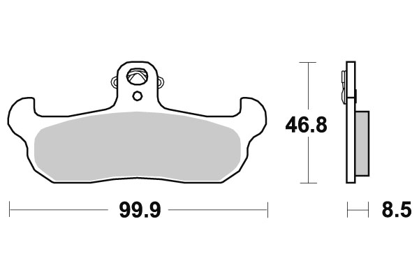 Sbs Jarrupalat Racing Sintered - Moottoripyörän jarrupalat - D220785 - 1