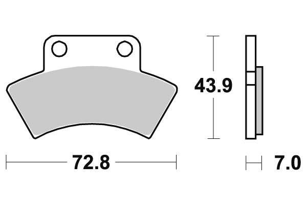 Sbs Jarrupalat Racing Sintered - Moottoripyörän jarrupalat - D220885 - 1