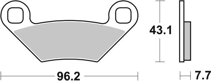 Sbs Jarrupalat Racing Sintered - Moottoripyörän jarrupalat - D221035 - 1