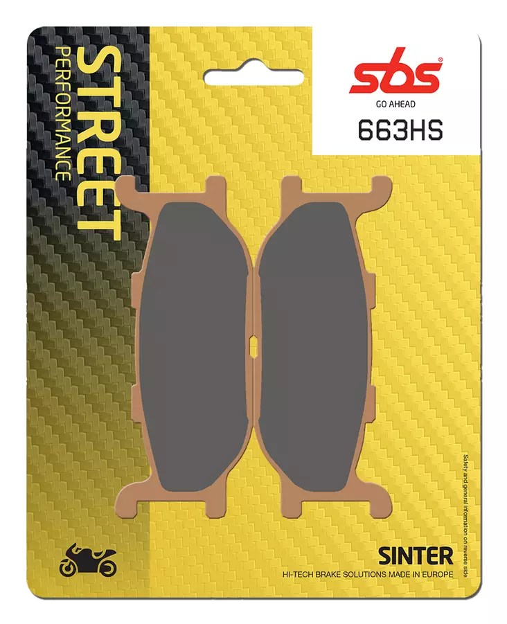 Sbs Jarrupalat Sintered - Moottoripyörän jarrupalat - D2685 - 1