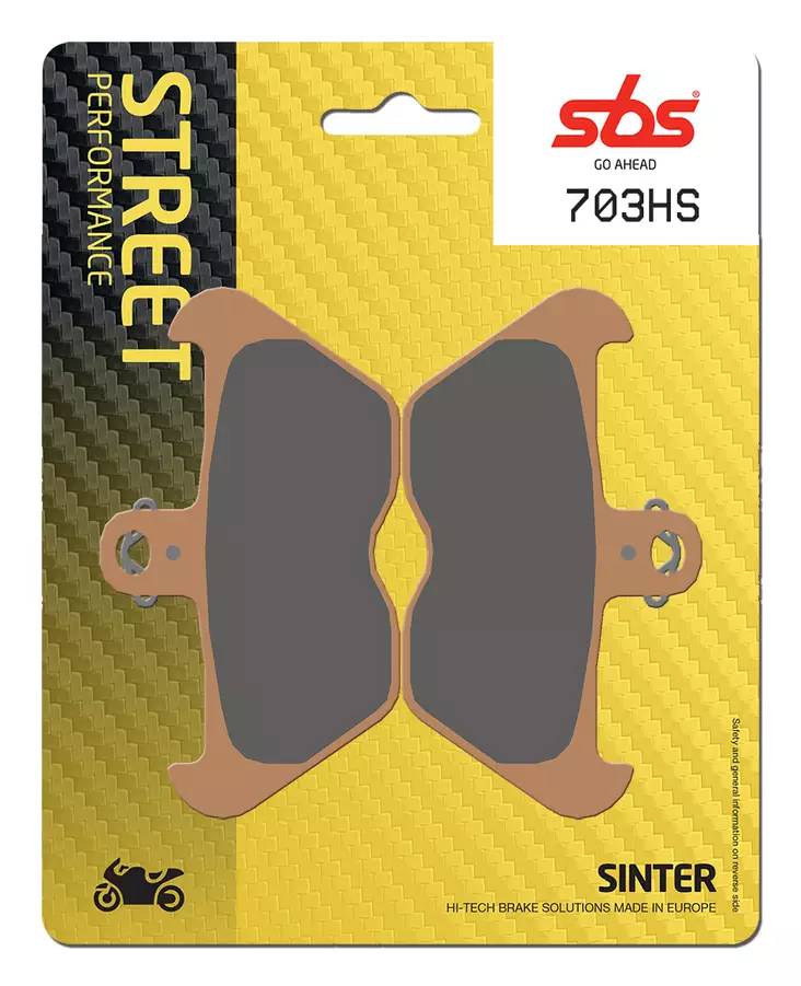 Sbs Jarrupalat Sintered - Moottoripyörän jarrupalat - D2735 - 1