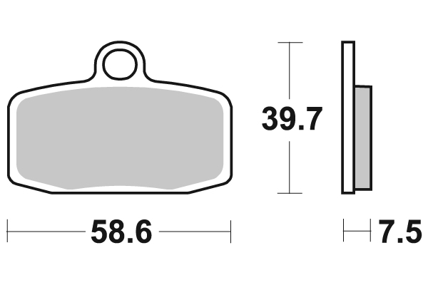 Sbs Jarrupalat Sintered Offroad - Moottoripyörän jarrupalat - D121325 - 1