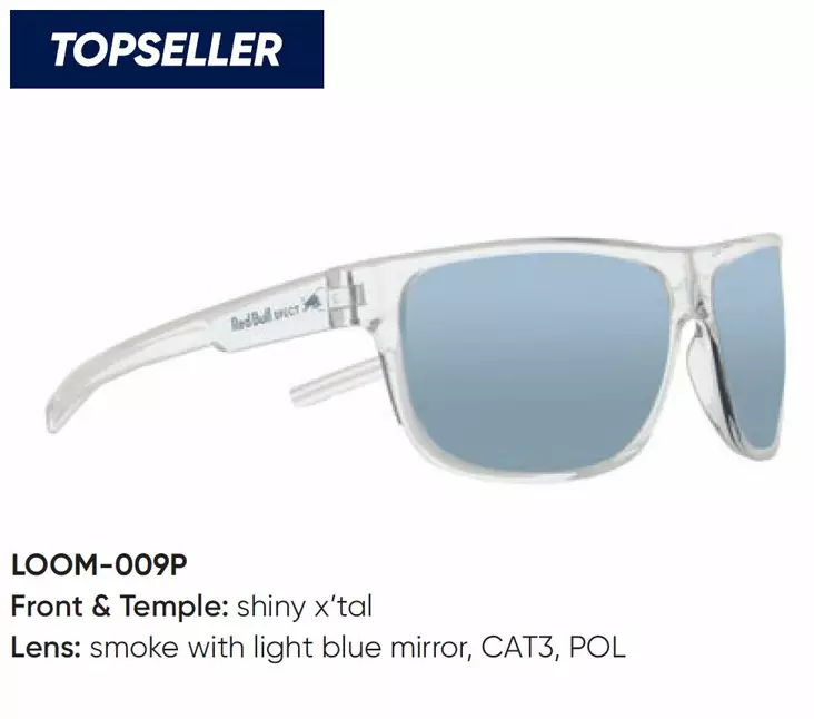 Spect Red Bull Loom Sunglasses Clear/smoke blue mirror POL - Aurinkolasit - D435025 - 1
